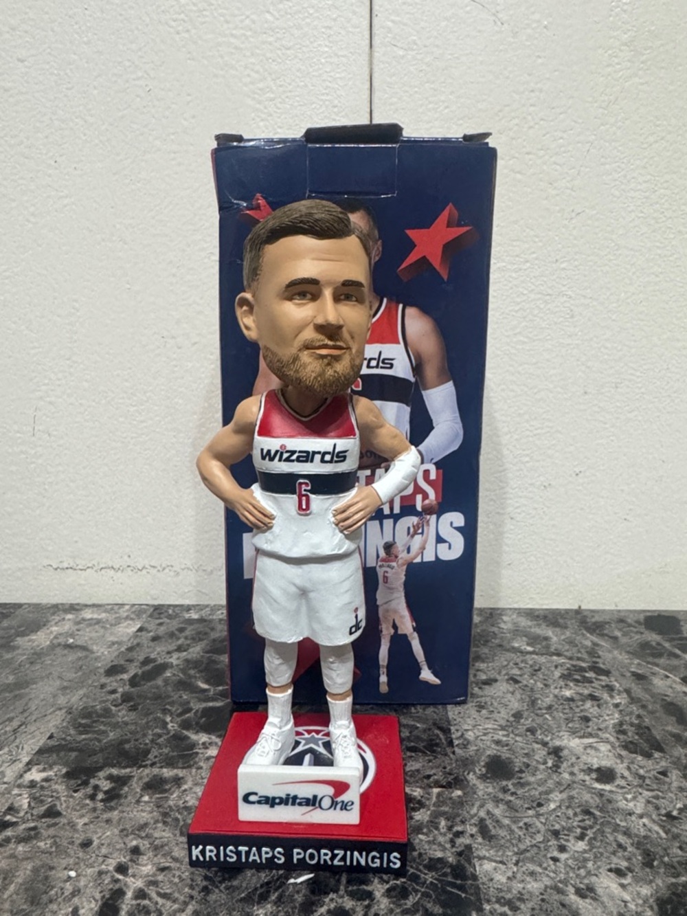 Kristaps Porzingis Bobblehead Washington Wizards NBA Collectible